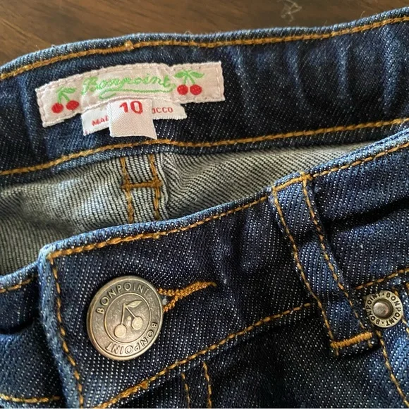 Bonpoint Dark Denim Girls Jeans